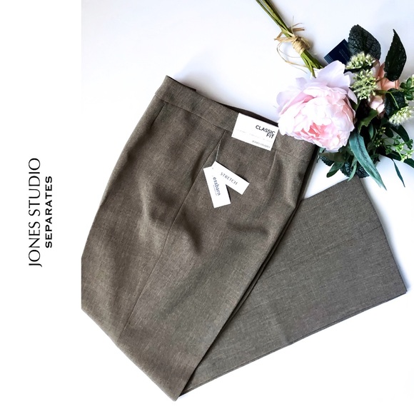 Jones Studio Pants - 🆕🌸JONES STUDIO ClassicFit Stretch Crepe Trousers